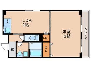 シャンドール東野の物件間取画像